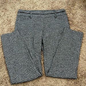 Zac & Rachel Houndstooth print straight leg dress pants size 10